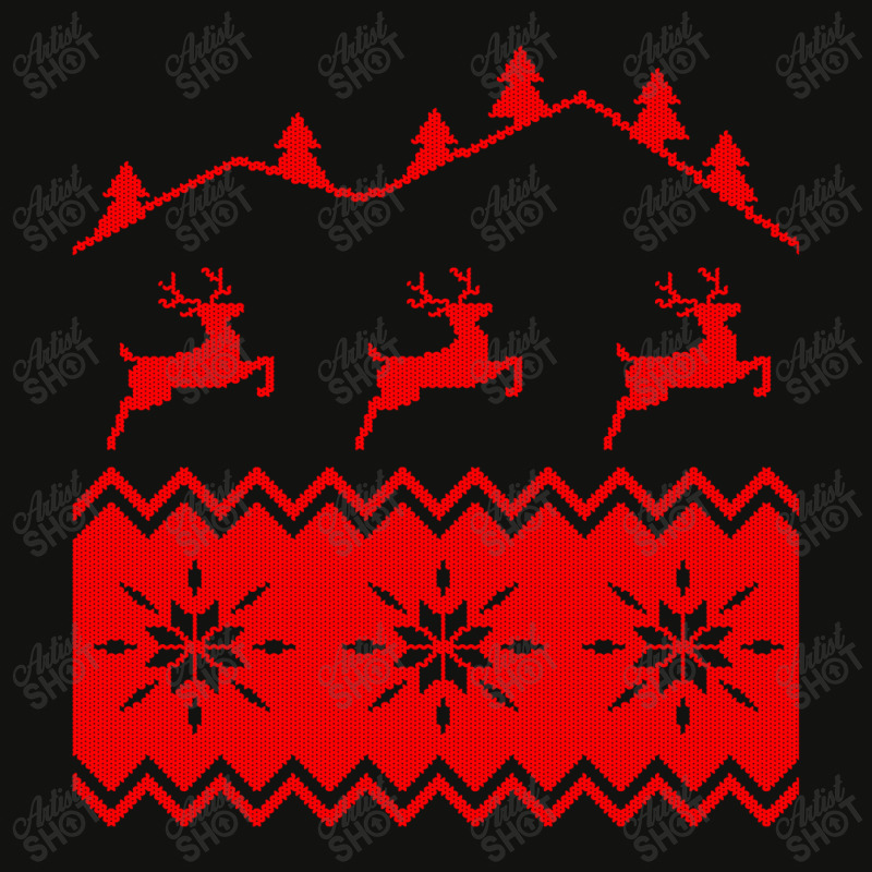 Nordic Seamless Pattern Christmas Scorecard Crop Tee by Vishaka | Artistshot