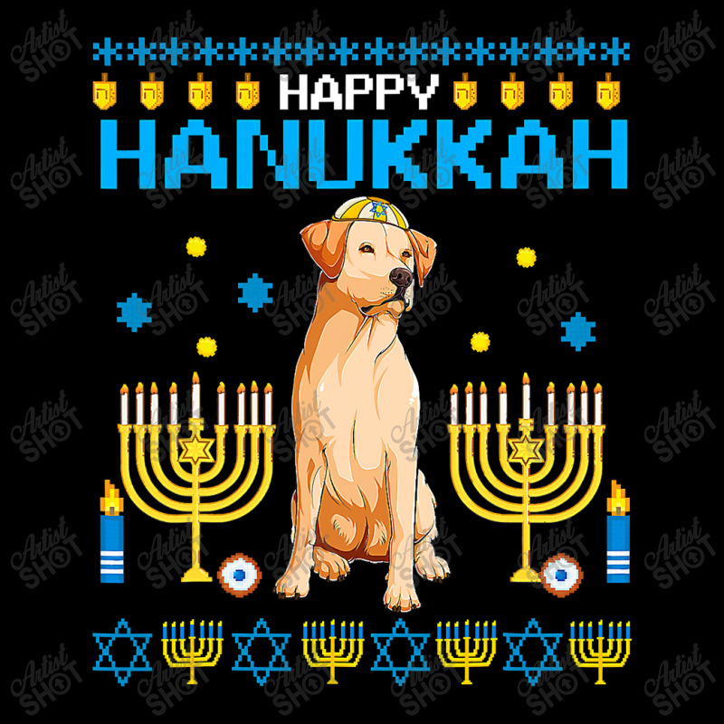 Labrador Chanukah Jewish Ugly Hanukkah Sweater Pajama T Shirt V-neck Tee | Artistshot