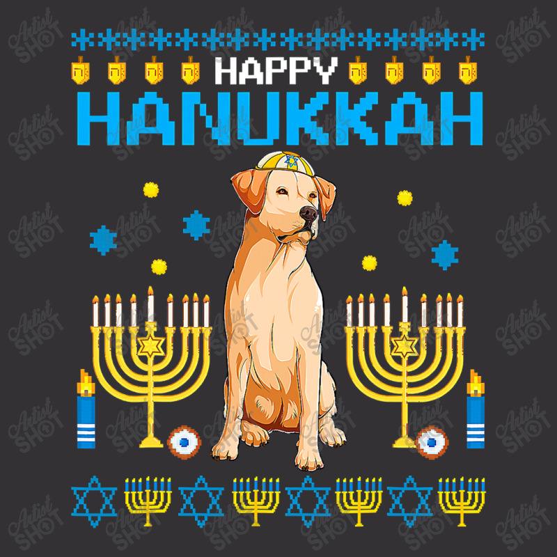 Labrador Chanukah Jewish Ugly Hanukkah Sweater Pajama T Shirt Vintage Short | Artistshot