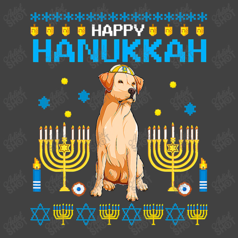 Labrador Chanukah Jewish Ugly Hanukkah Sweater Pajama T Shirt Vintage T-shirt | Artistshot