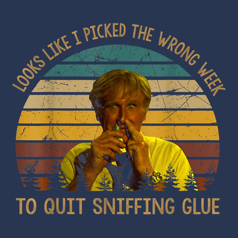 Looks Like I Picked The Week To Quit Sniffing Glue T Shirt Men Denim Jacket | Artistshot