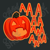 Screaming Pumpkin Women's Triblend Scoop T-shirt | Artistshot