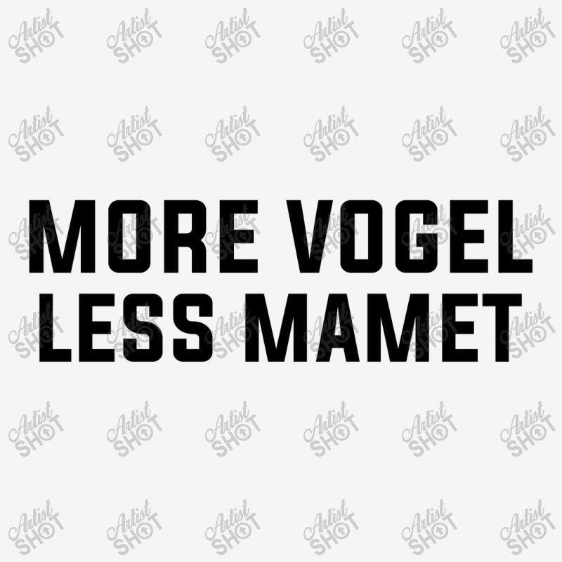 More Vogel Less Mamet Scorecard Crop Tee | Artistshot