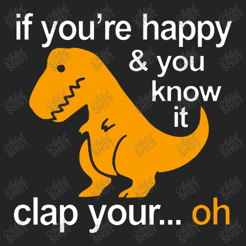 T Rex Clap Your Hands Classic 3/4 Sleeve Shirt | Artistshot