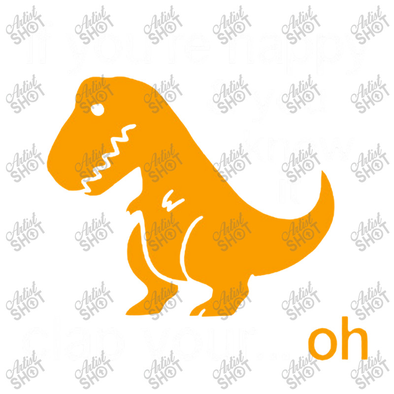 T Rex Clap Your Hands Classic Sticker | Artistshot