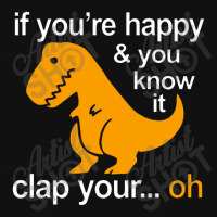 T Rex Clap Your Hands Classic Atv License Plate | Artistshot