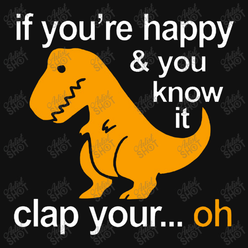 T Rex Clap Your Hands Classic Accessory Pouches | Artistshot