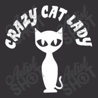 Crazy Cat Lady White Vintage Short | Artistshot