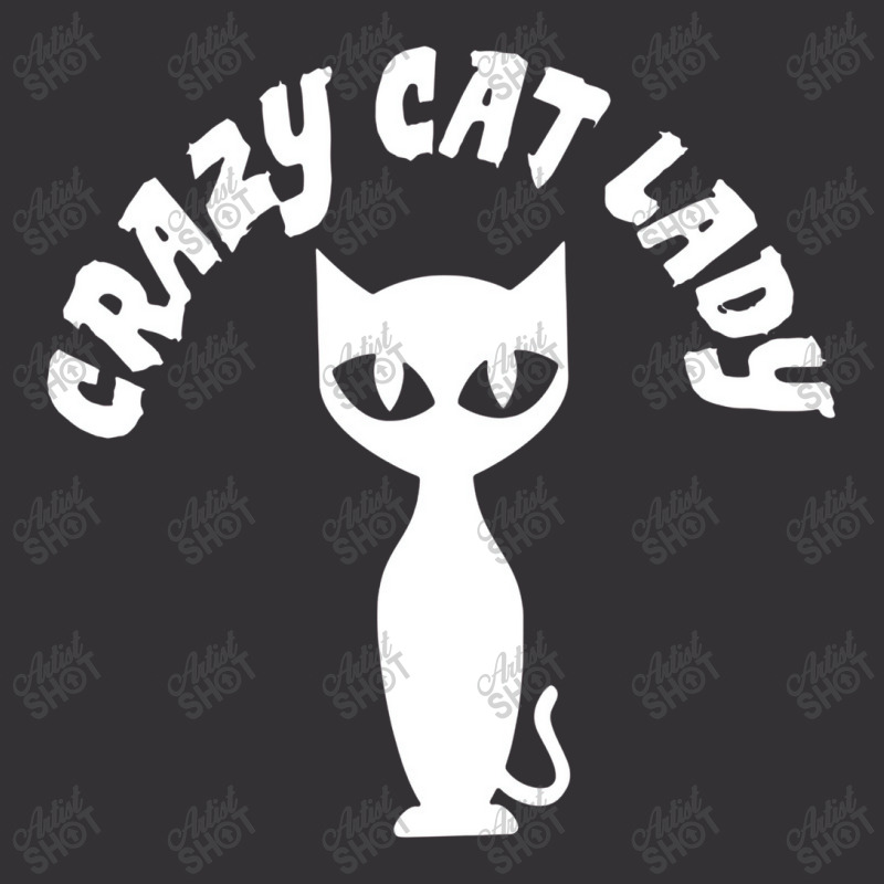 Crazy Cat Lady White Vintage Short | Artistshot