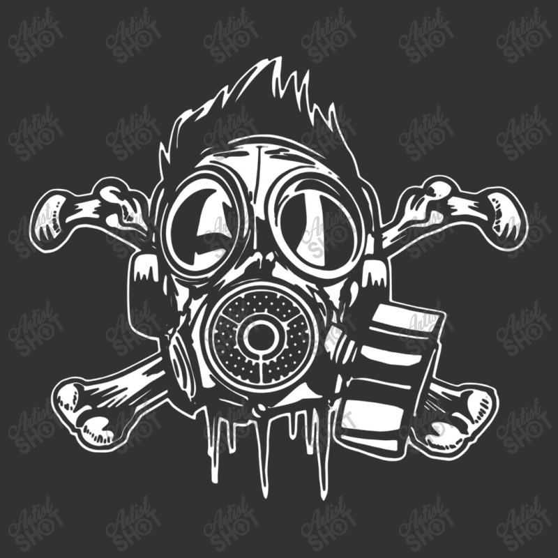 Cross Bones Gasmask Guy Vintage Short | Artistshot