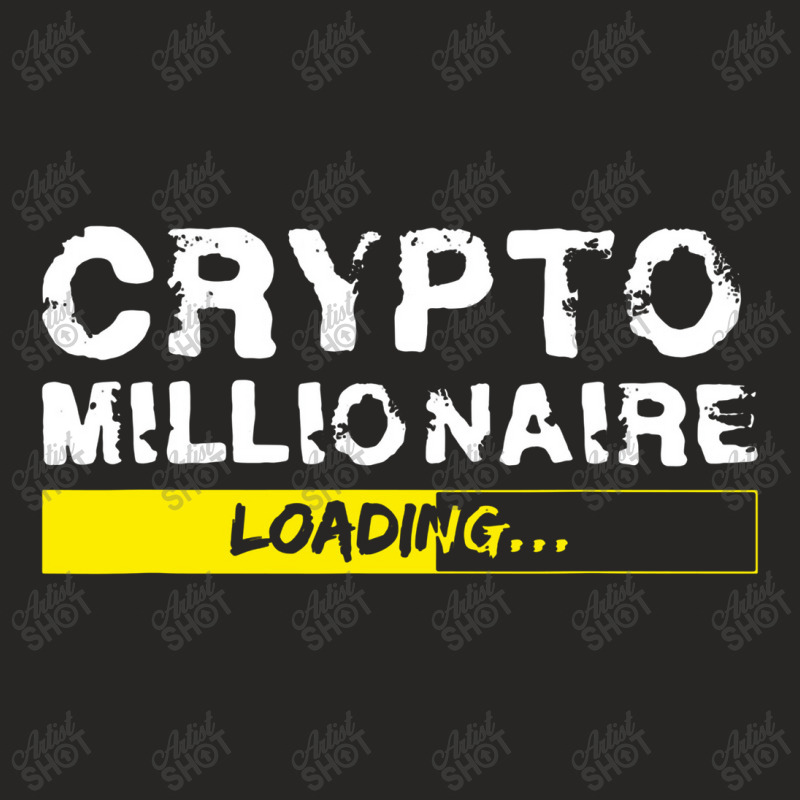 Crypto Millionaire Loading Ladies Fitted T-Shirt by trasheatercomicsart | Artistshot