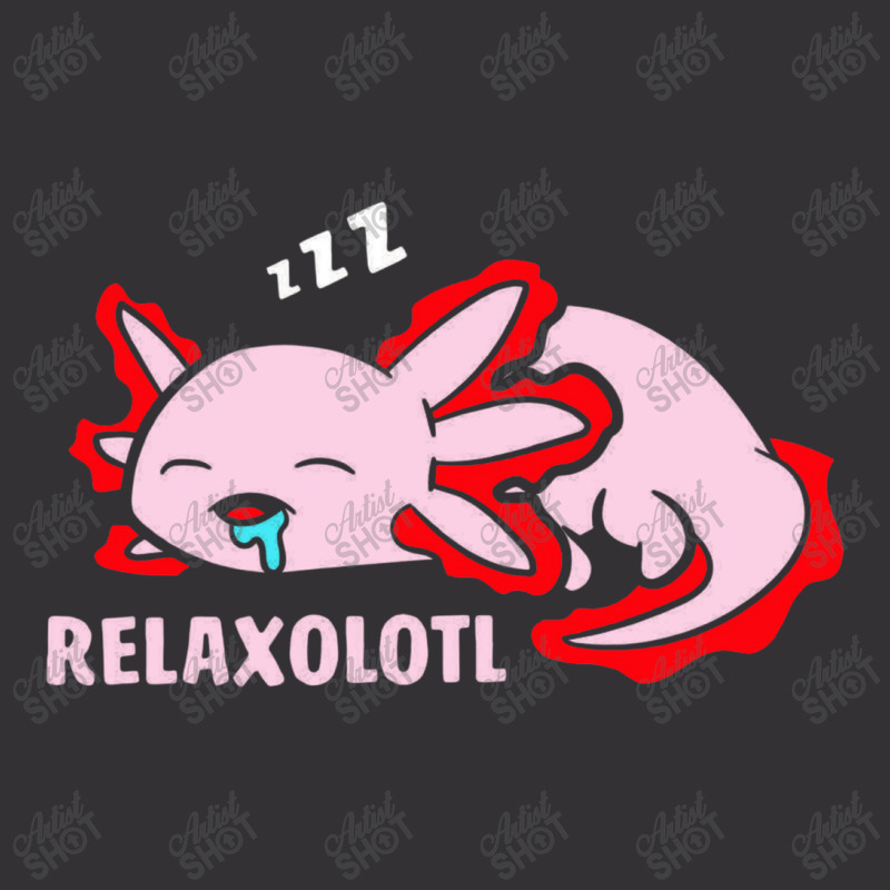 Cute Axolotl Lover Mexican Salamander Relaxolotl Vintage Hoodie | Artistshot