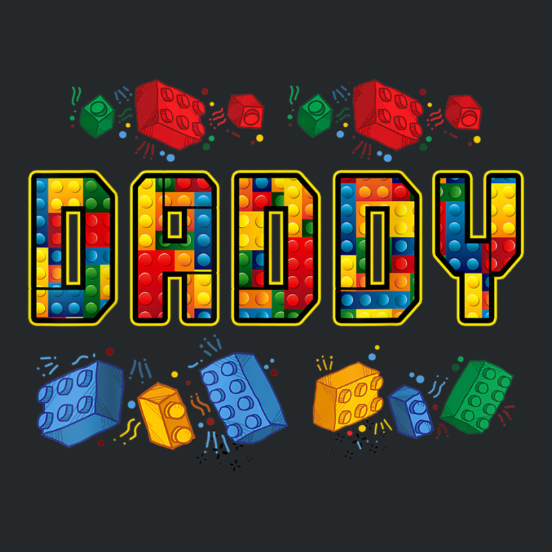 Daddy Brick Builder Funny Blocks Master Builder Dad Crewneck Sweatshirt | Artistshot