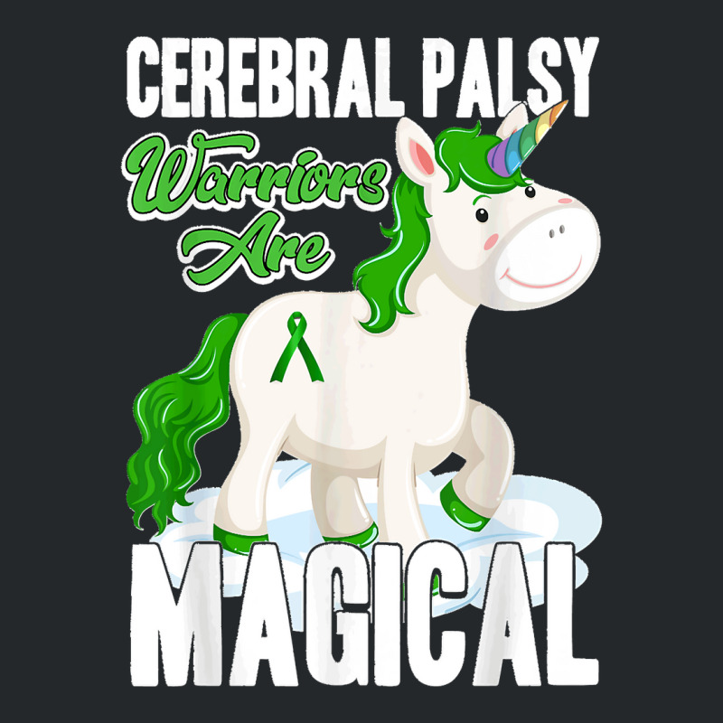 Cerebral Palsy Warrior Magical Unicorn Ataxic Green Ribbon T Shirt Crewneck Sweatshirt by Courtney Renee Jensen | Artistshot