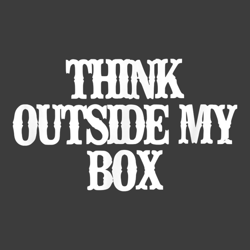 Vintage Funny Think Outside My Box T Shirt Men's Polo Shirt | Artistshot