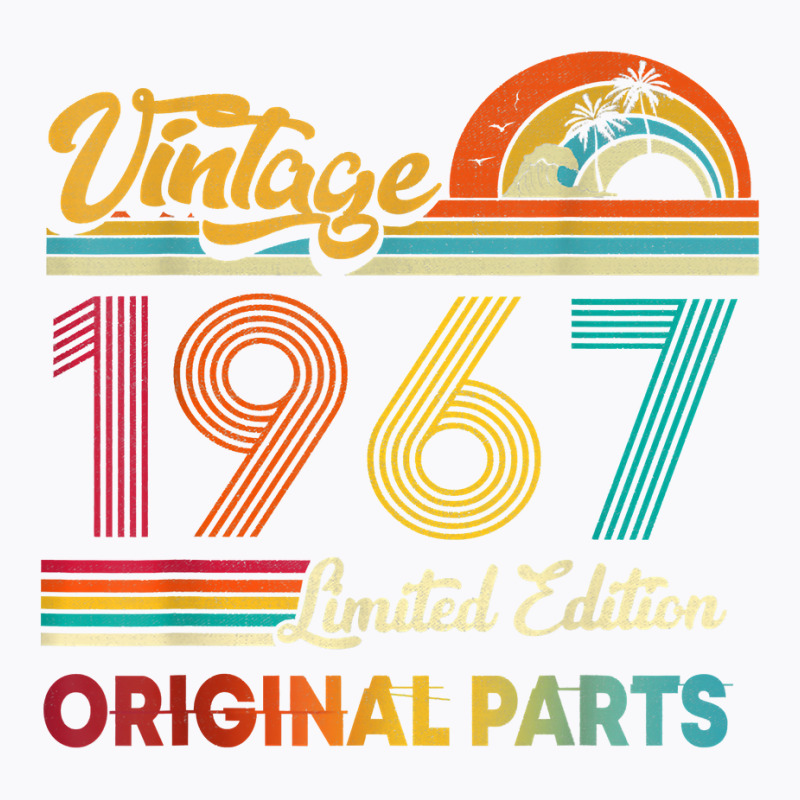 Vintage Original Parts 1967 Men Women 55 Years Old Birthday T Shirt T-shirt | Artistshot