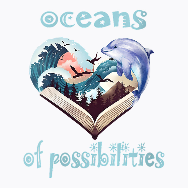 Womens Oceans Of Possibilities Summer Reading 2022 Librarian V Neck T T-shirt | Artistshot