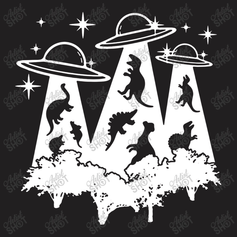 Dinosaur Alien Abduction Ufo T Rex T-shirt | Artistshot