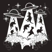 Dinosaur Alien Abduction Ufo T Rex Tank Top | Artistshot