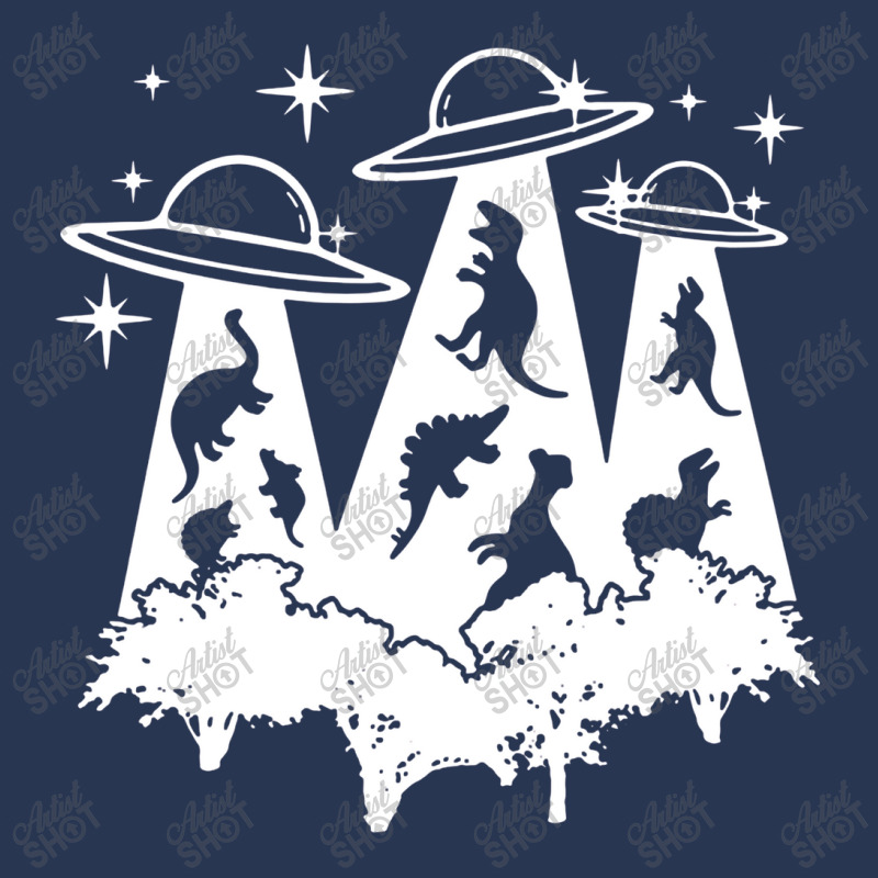 Dinosaur Alien Abduction Ufo T Rex Men Denim Jacket | Artistshot