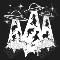 Dinosaur Alien Abduction Ufo T Rex Classic T-shirt | Artistshot