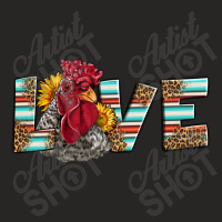 Love Rooster Head Ladies Fitted T-shirt | Artistshot