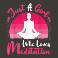 Vintage Meditation Lover Just A Girl Who Loves Meditation T Shirt Bucket Hat | Artistshot