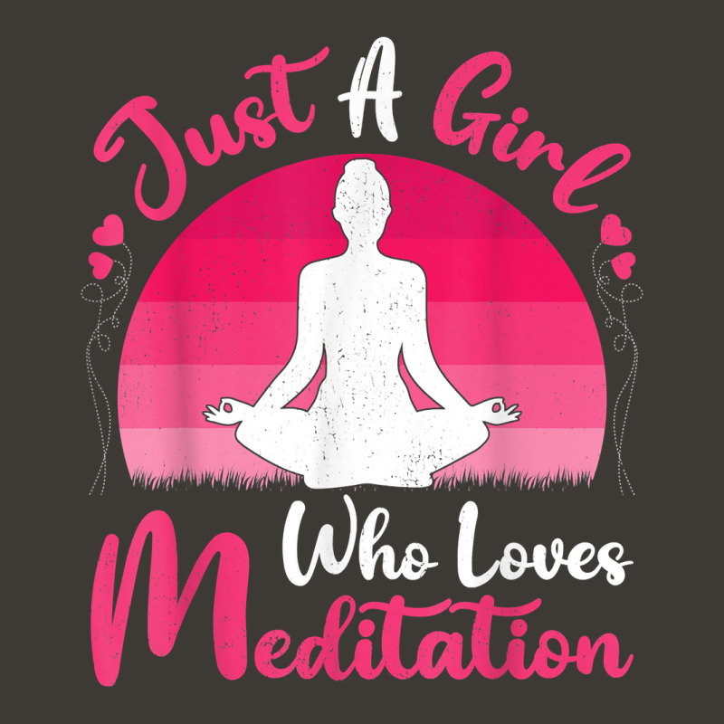 Vintage Meditation Lover Just A Girl Who Loves Meditation T Shirt Bucket Hat by tognifx | Artistshot