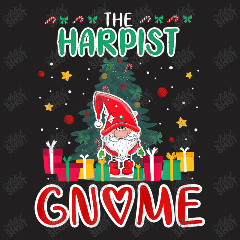 The Harpist Gnome Xmas Tree Group Christmas Matching Premium T Shirt T-shirt | Artistshot