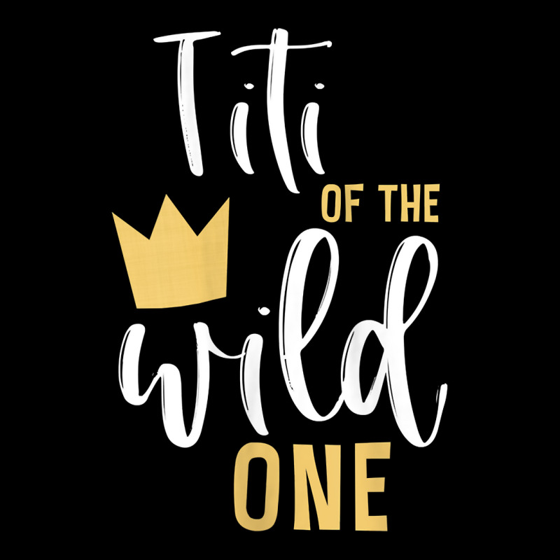 Womens Titi Of The Wild One 1st Birthday First Thing Matching Aunt Tan V-neck Tee | Artistshot