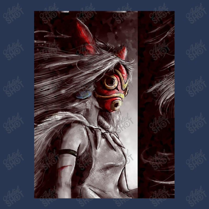 Mononoke Wolf Anime Tra Men Denim Jacket by jhonsonrames | Artistshot