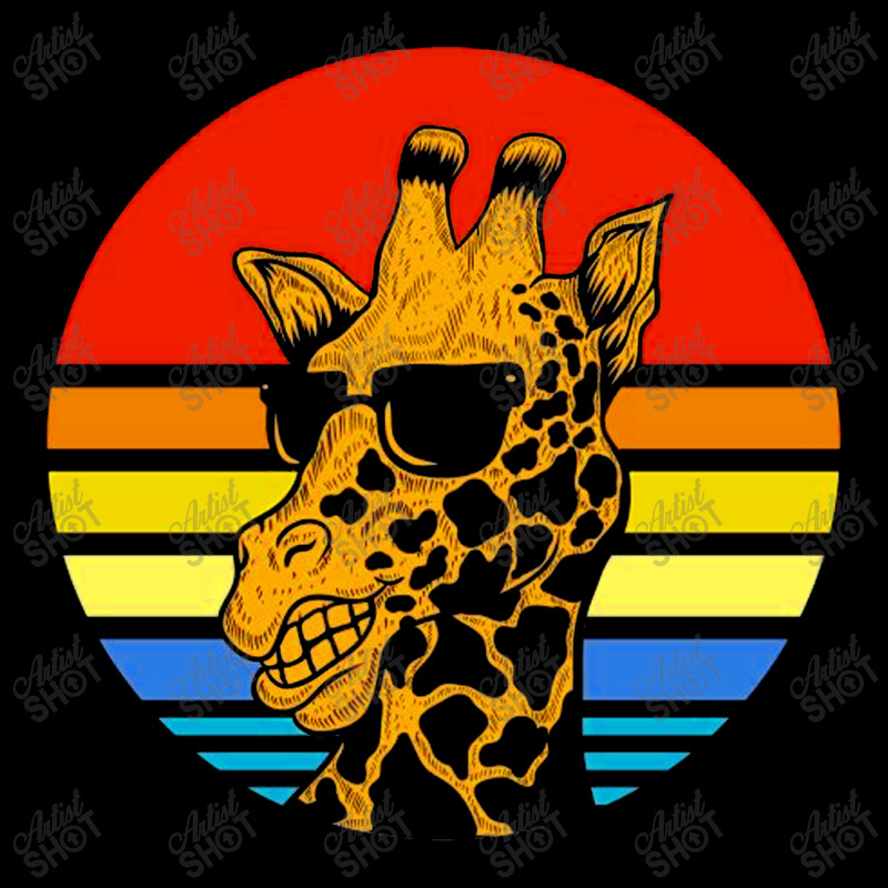 Giraffe Sunset Vector Pocket T-shirt | Artistshot