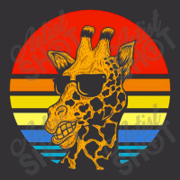 Giraffe Sunset Vector Vintage Hoodie | Artistshot