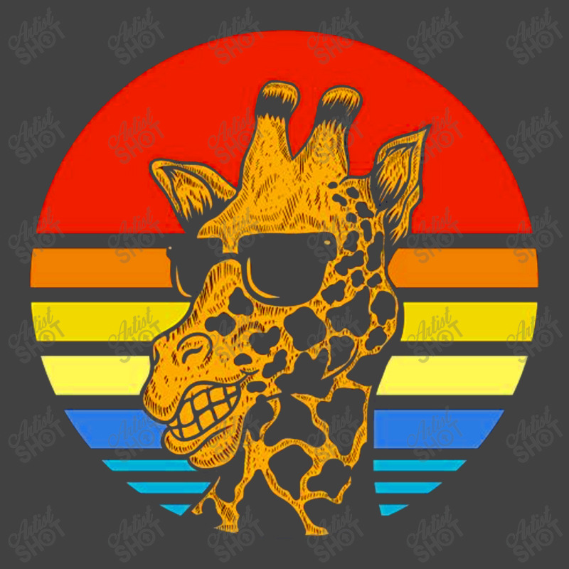 Giraffe Sunset Vector Vintage T-shirt | Artistshot