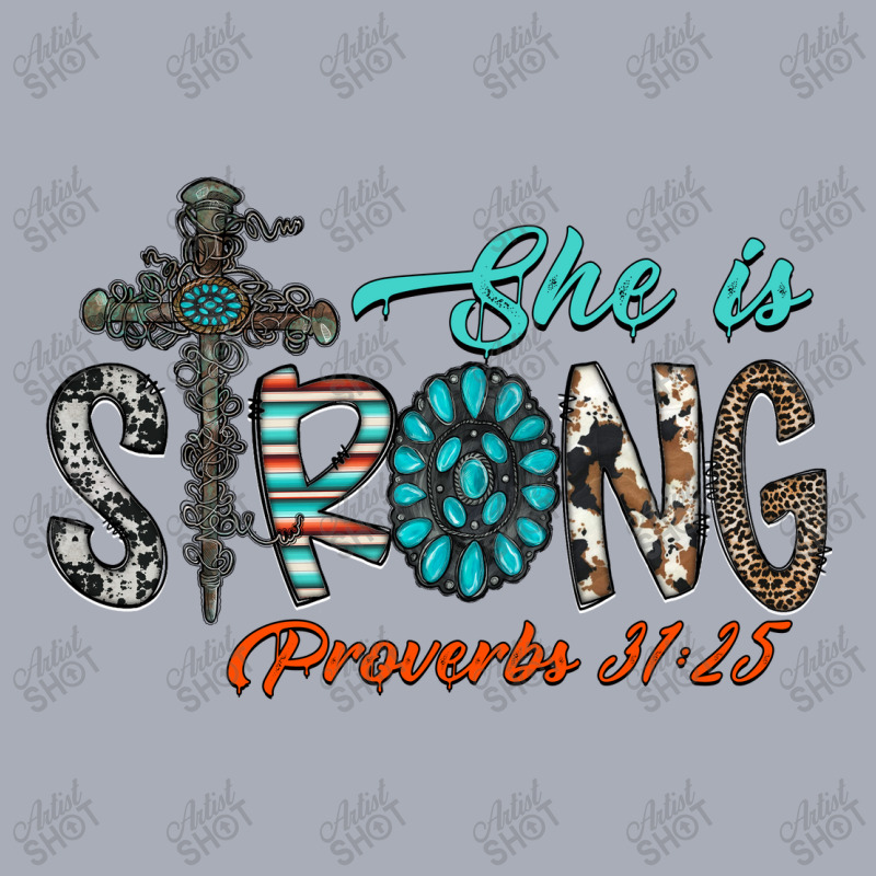 She Is Strong Proverbs 31  25 Tank Dress | Artistshot
