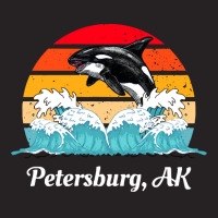 Petersburg T  Shirt Petersburg Alaska Distressed Orca Killer Whale Wav Vintage Cap | Artistshot