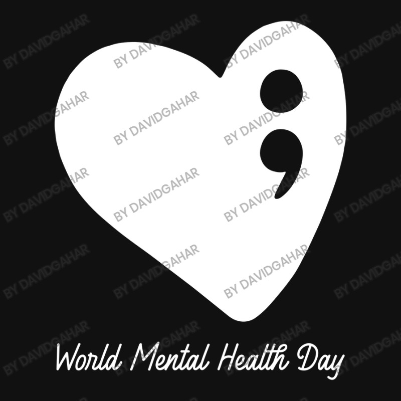 World Mental Health Day Silver Oval Keychain | Artistshot