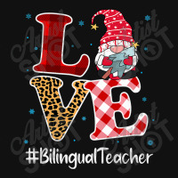 Love Bilingual Teacher Gnome Christmas Matching Pajamas Xmas Premium T Baby Bibs | Artistshot