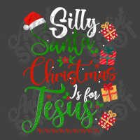 Silly Santa Christmas Is For Jesus Christian Xmas Costume T Shirt Vintage T-shirt | Artistshot