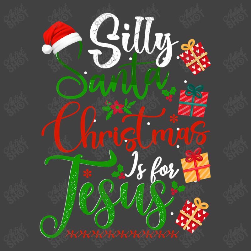 Silly Santa Christmas Is For Jesus Christian Xmas Costume T Shirt Vintage T-Shirt by Saiful_Siddique | Artistshot