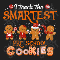 Teach Smartest Preschool Cookies Teacher Christmas Xmas Pjs T Shirt Drawstring Bags | Artistshot