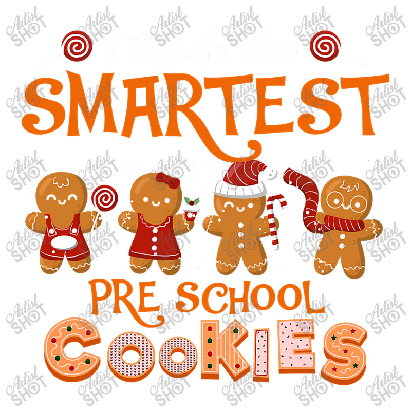 Teach Smartest Preschool Cookies Teacher Christmas Xmas Pjs T Shirt Sticker | Artistshot