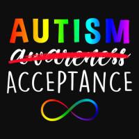 Autism   Red Instead   Acceptance Not Awareness T Shirt Crop Top | Artistshot