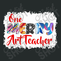 One Merry Art Teacher Christmas Pj Xmas Matching T Shirt Women's Triblend Scoop T-shirt | Artistshot