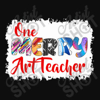 One Merry Art Teacher Christmas Pj Xmas Matching T Shirt Crop Top | Artistshot