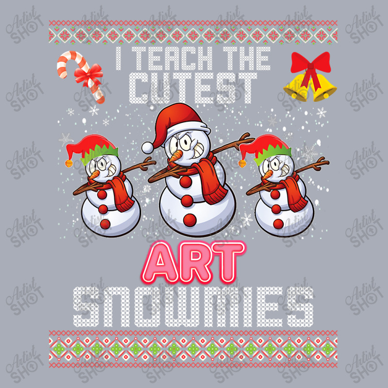 I Teach The Cutest Art Snowmies Dabbing Teacher Ugly Sweater T Shirt Tank Dress by Lisa_Irwin | Artistshot