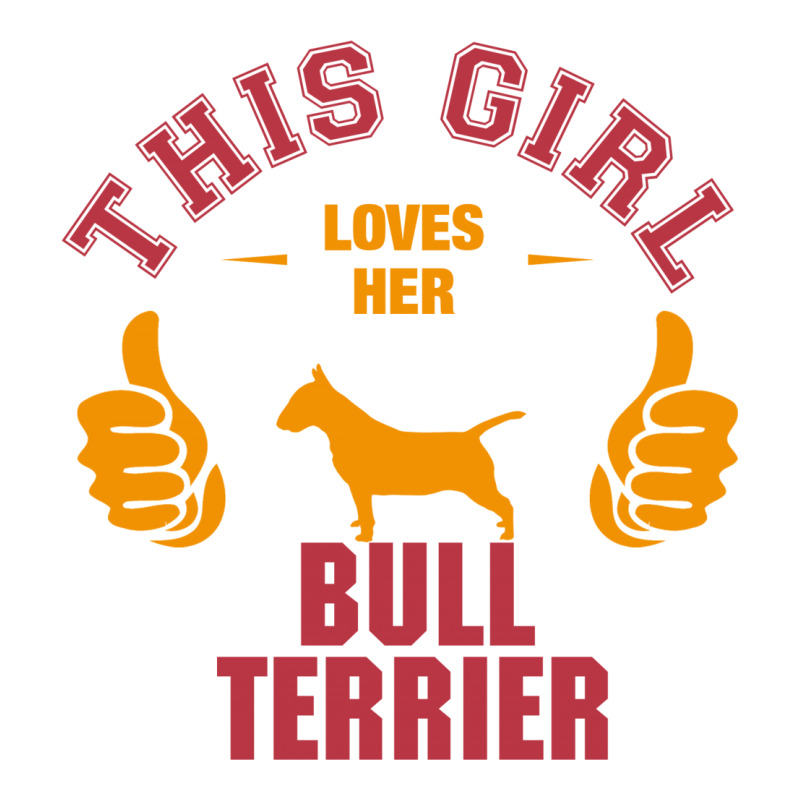 This Girl Loves Her Bull Terrier Youth Zipper Hoodie by tshiart | Artistshot