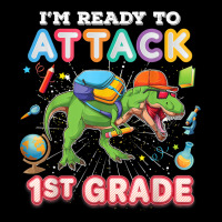 I'm Ready To Attack 1st Grade Back To School Dinosaur First T Shirt Baby Tee | Artistshot