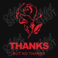 Thanks But No Thanks Rose Flower Bicycle License Plate | Artistshot