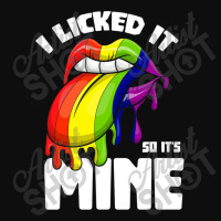 I Licked It So Its Mine Lesbian Lgbtq Rainbow Crop Top | Artistshot